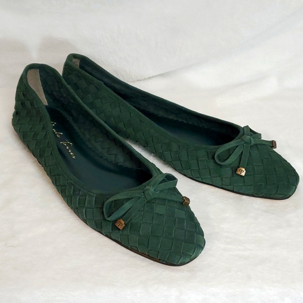 Paula Torres Florence Women's Flats Military Green Suede Size 7